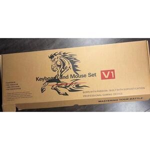 GAMDIAS V1 Wired Gaming Keyboard and Mouse Combo USB PC Gaming Set New Box‎